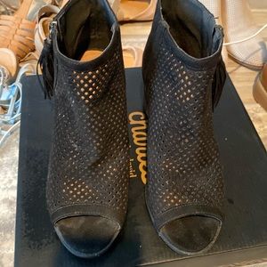 Ankle booties open toe